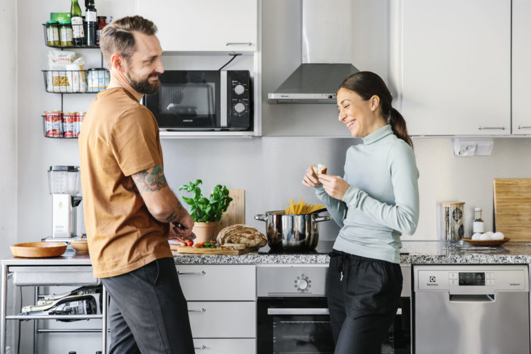 people in kitchen